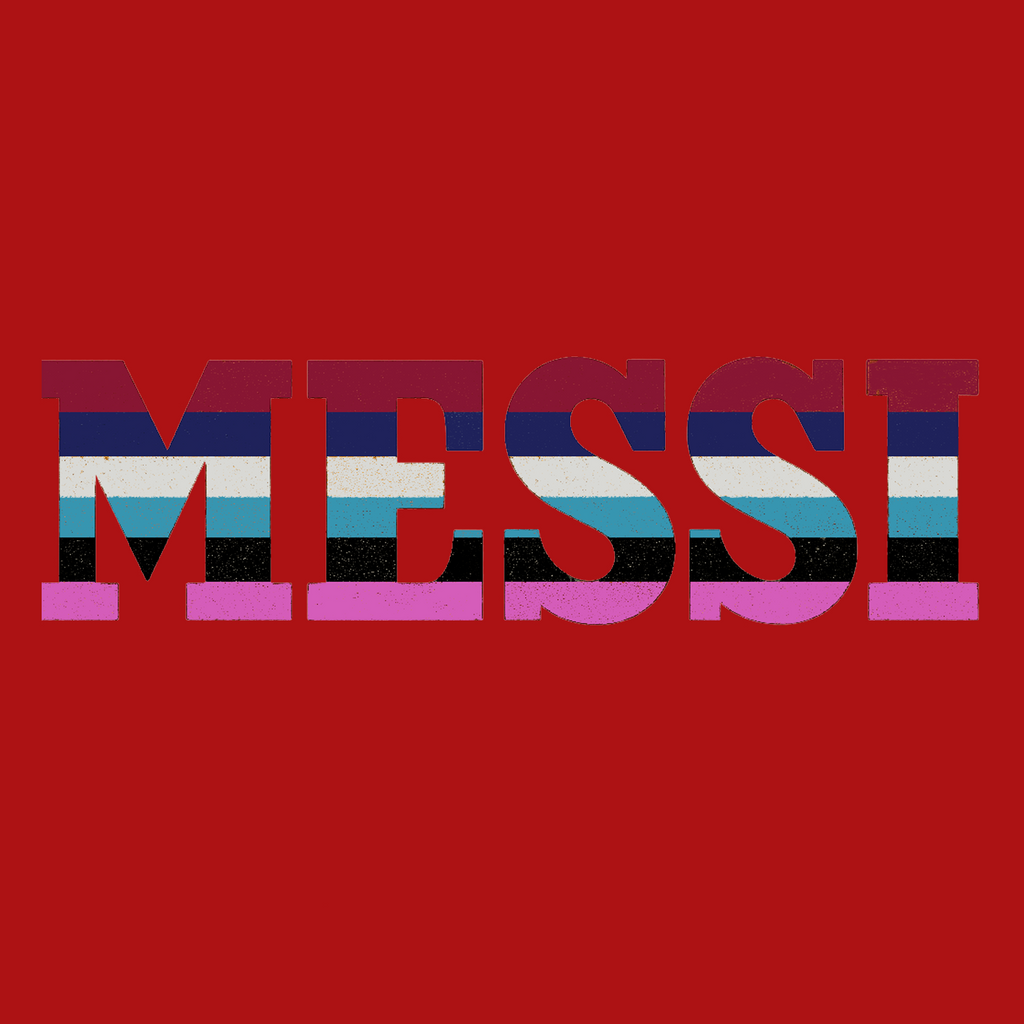 Lionel Messi Colours Logo Players Couture Mens T-Shirt