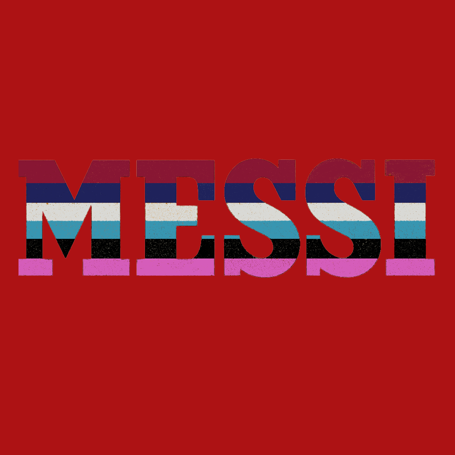 Lionel Messi Colours Logo Players Couture Mens T-Shirt