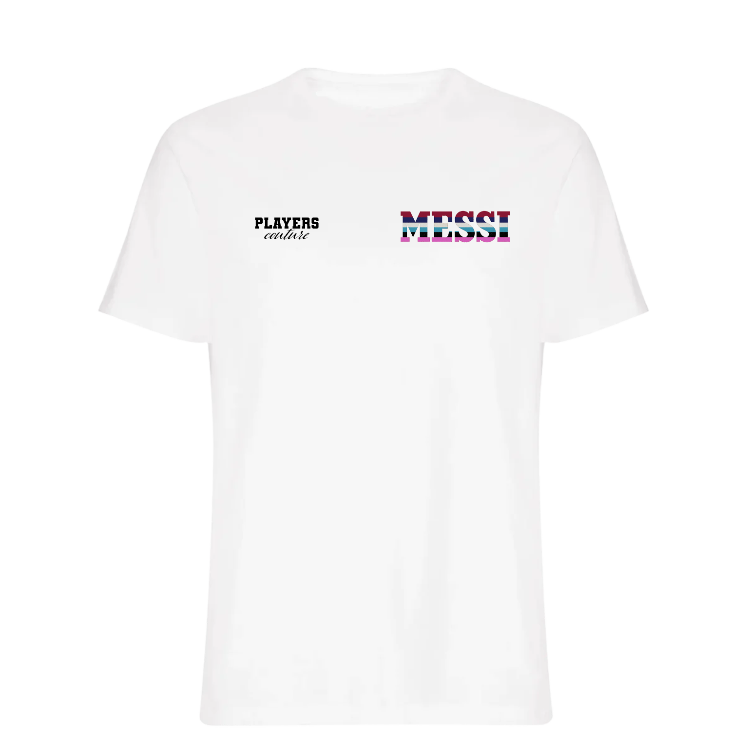 Lionel Messi Colours Logo Players Couture Mens T-Shirt