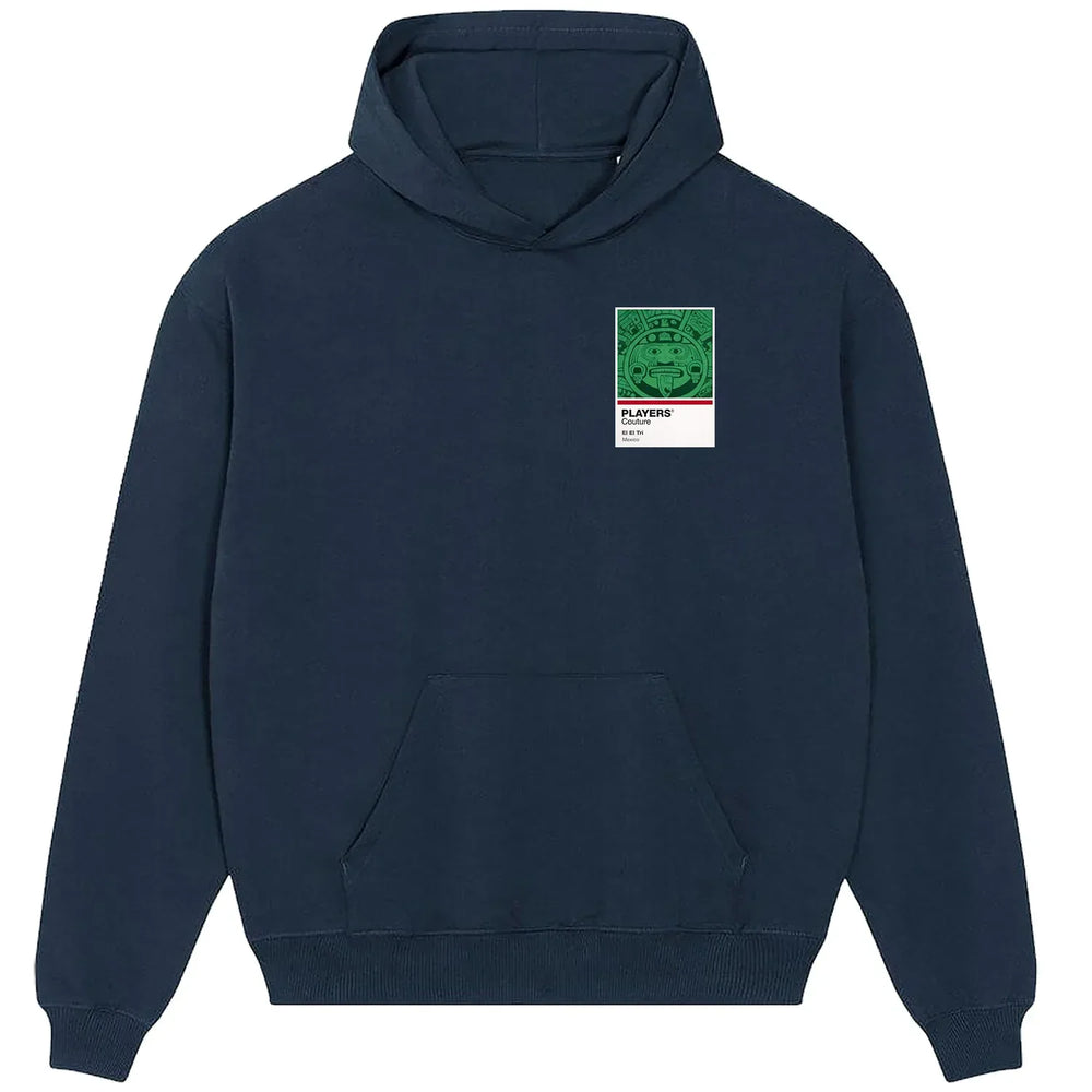 Mexico hoodie – navy men's hoodie featuring the Mexico Players Couture logo