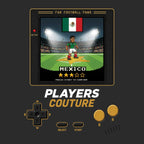Mexico World Cup 8-Bit Kids Hoodie retro gaming football design by Players Couture