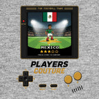 Mexico World Cup 8-Bit Men's T-Shirt retro gaming football design by Players Couture