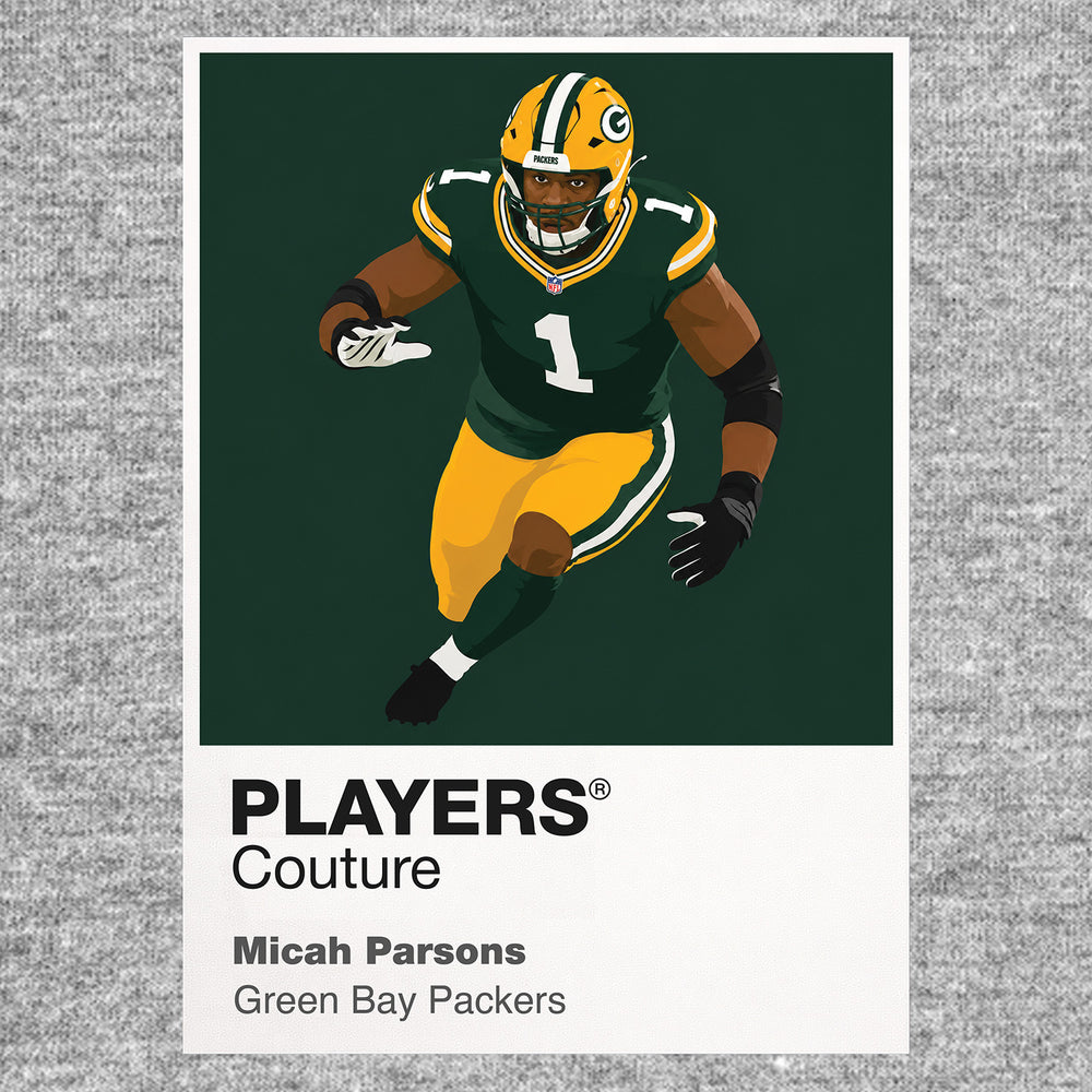 Micah Parsons Packers American Football Icon Frame Men's Hoodie