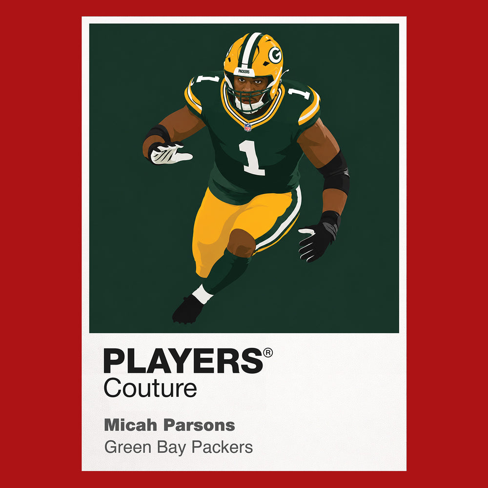 Micah Parsons Packers American Football Icon Frame Men's Hoodie