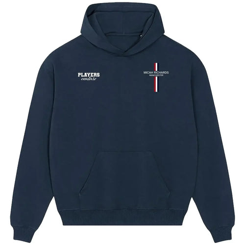 Micah Richards hoodie – navy men's hoodie featuring the Micah Richards Players Couture logo