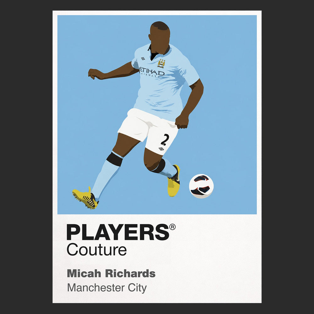 Micah Richards Man City Men's T-Shirt - Black