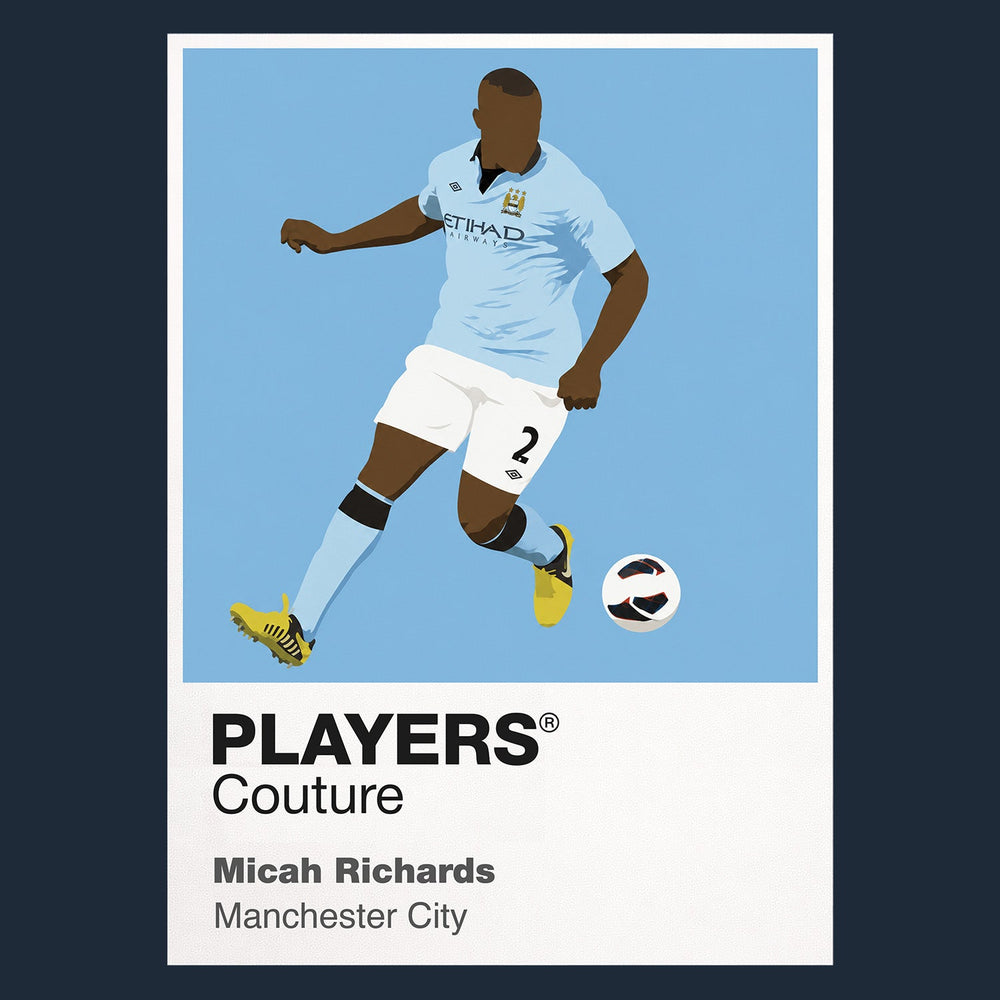 Micah Richards Man City Men's T-Shirt - Navy