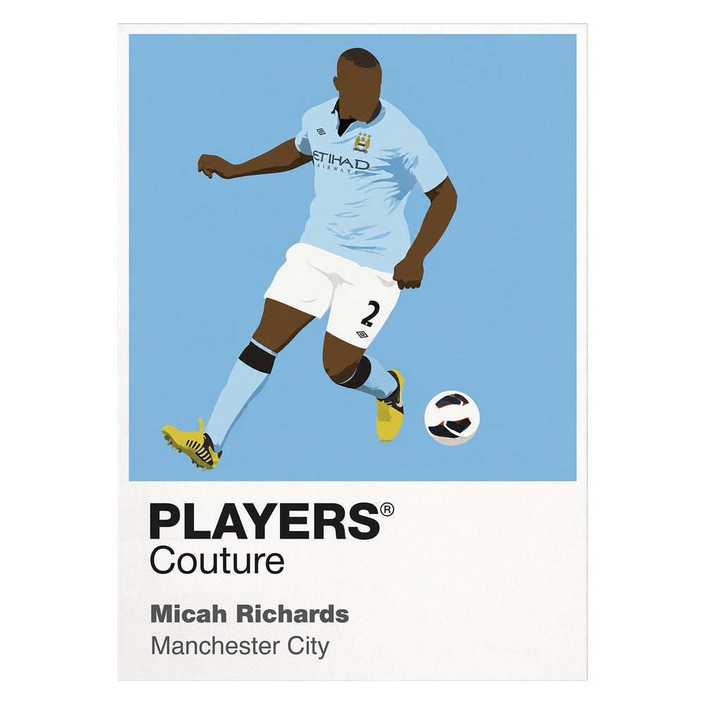 Micah Richards Man City Men's T-Shirt - White