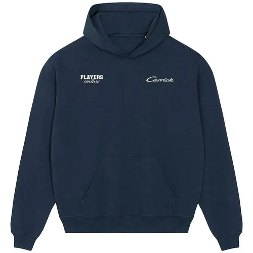 Michael Carrick hoodie – navy men's hoodie featuring the Michael Carrick Players Couture logo