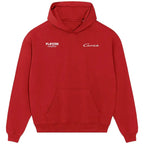 Michael Carrick hoodie – red men's hoodie featuring the Michael Carrick Players Couture logo