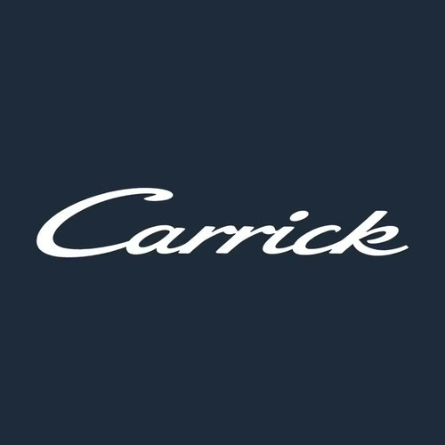 Michael Carrick Logo Men's T-Shirt – navy close-up detail shot of the Michael Carrick Players Couture logo design