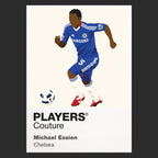 Michael Essien Chelsea black Icon Frame artwork detail