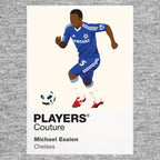 Michael Essien Chelsea grey Icon Frame artwork detail