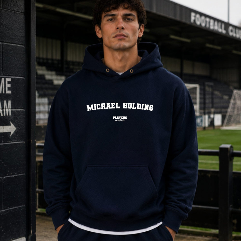 Michael Holding name-print hoodie - navy