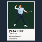 Michael Hollick Golf Icon Frame Men's Polo Shirt in Navy - Players Couture Streetwear