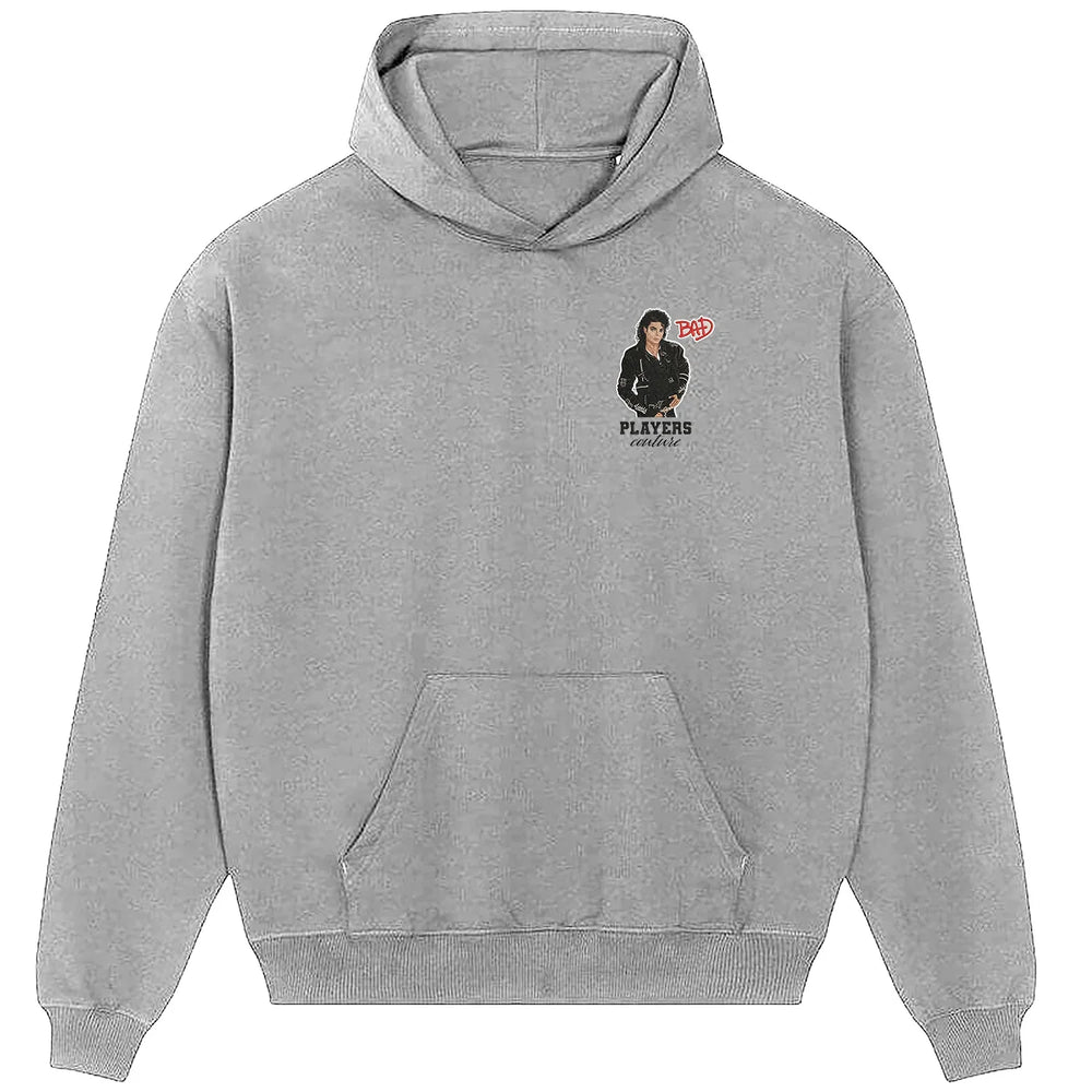 Michael Jackson Bad hoodie – black men's hoodie featuring the Michael Jackson Bad Players Couture logo