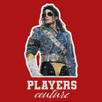 Michael Jackson Glitter Jacket Badge Men's Hoodie – white close-up detail shot of the Michael Jackson Glitter Jacket Players