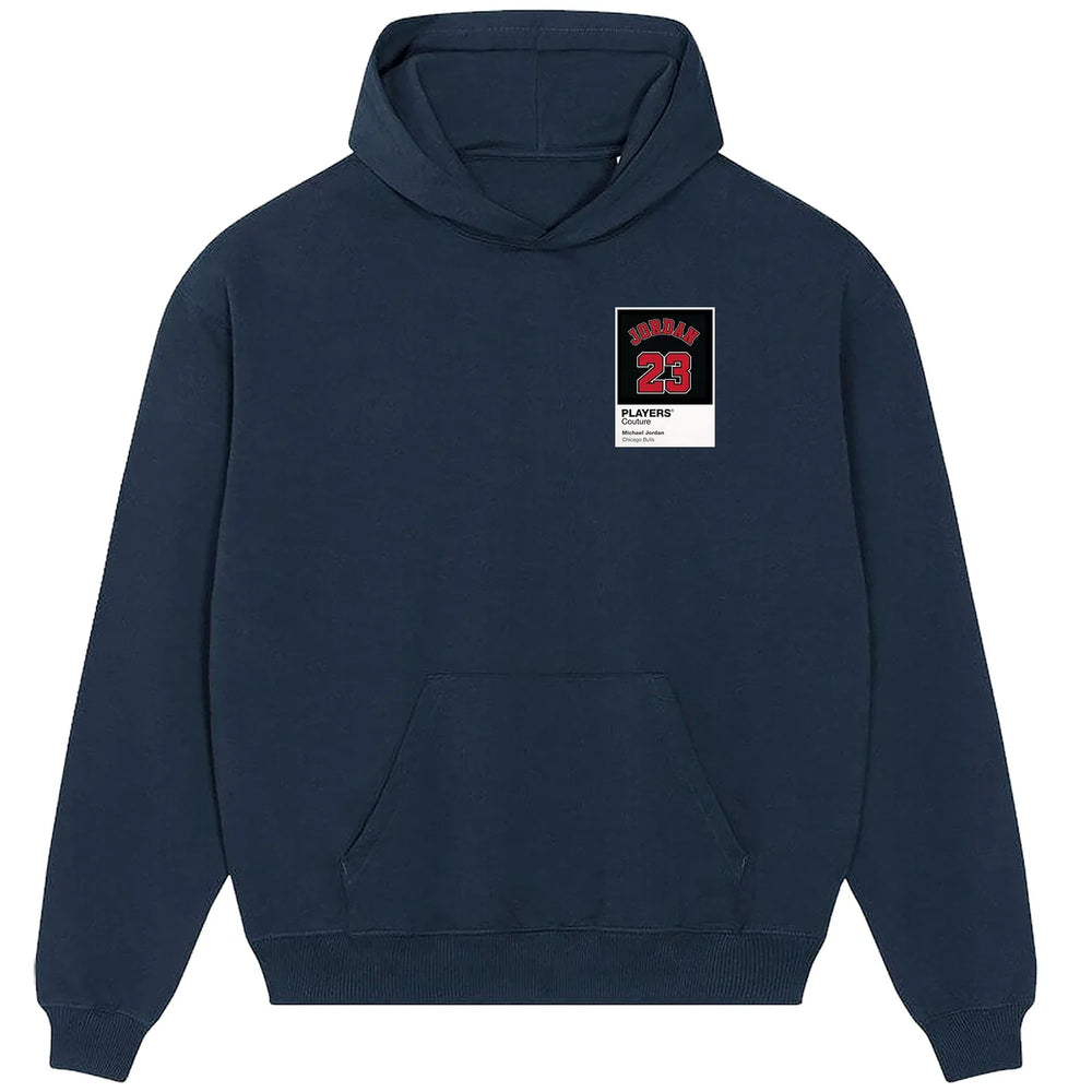 Michael Jordan 23 Black hoodie – black men's hoodie featuring the Michael Jordan 23 Black Players Couture logo