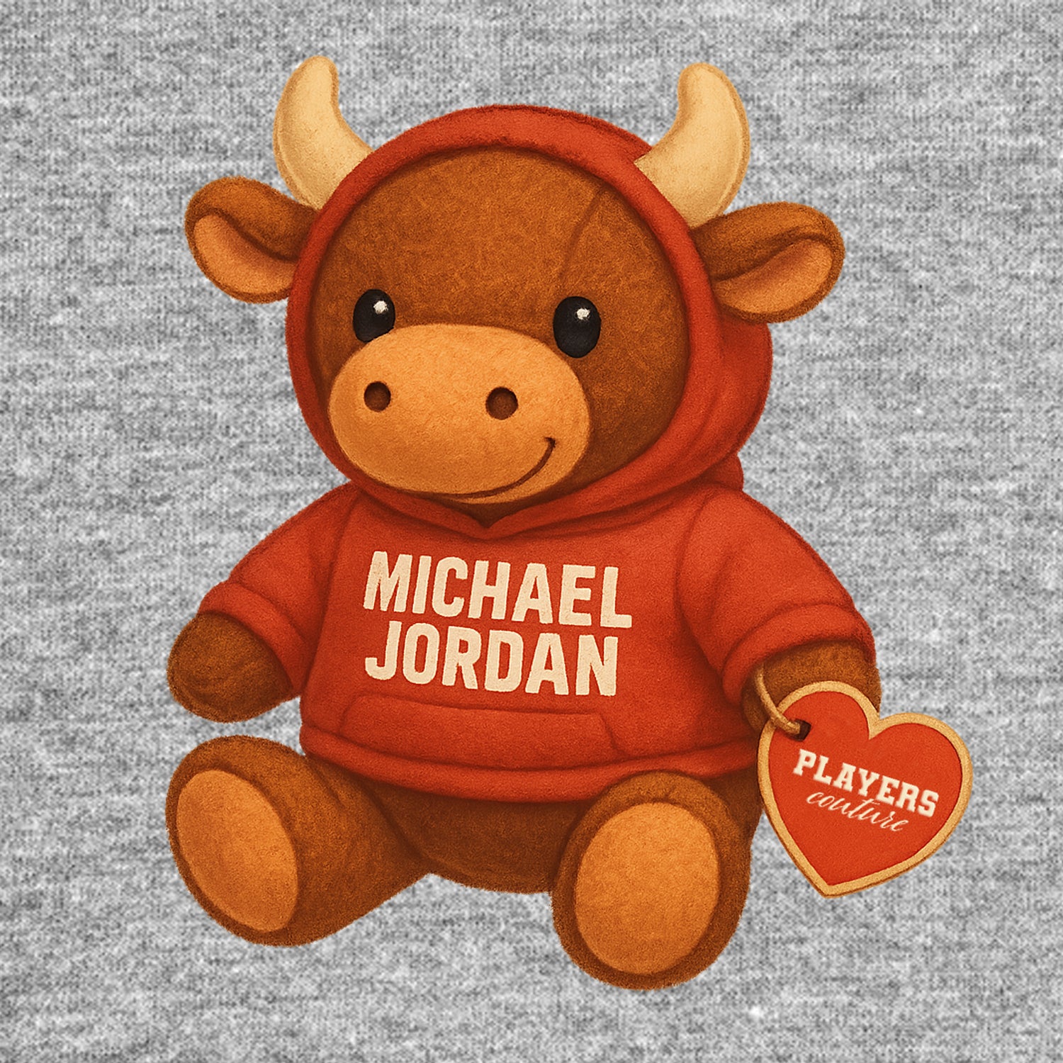 Michael Jordan Bull Logo Players Couture Men's Casual Hoodie