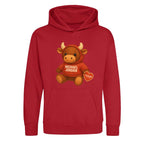 Michael Jordan Bull Logo Players Couture Kids Hoodie Red