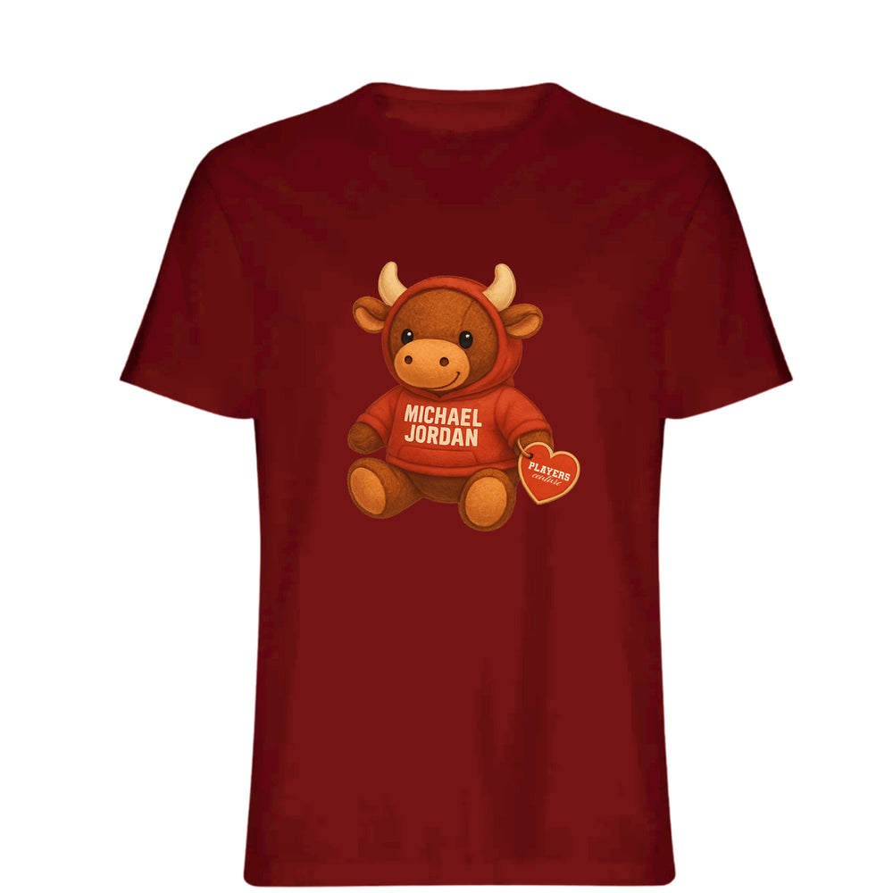 Michael Jordan Bull Logo Players Couture Mens T-Shirt Red