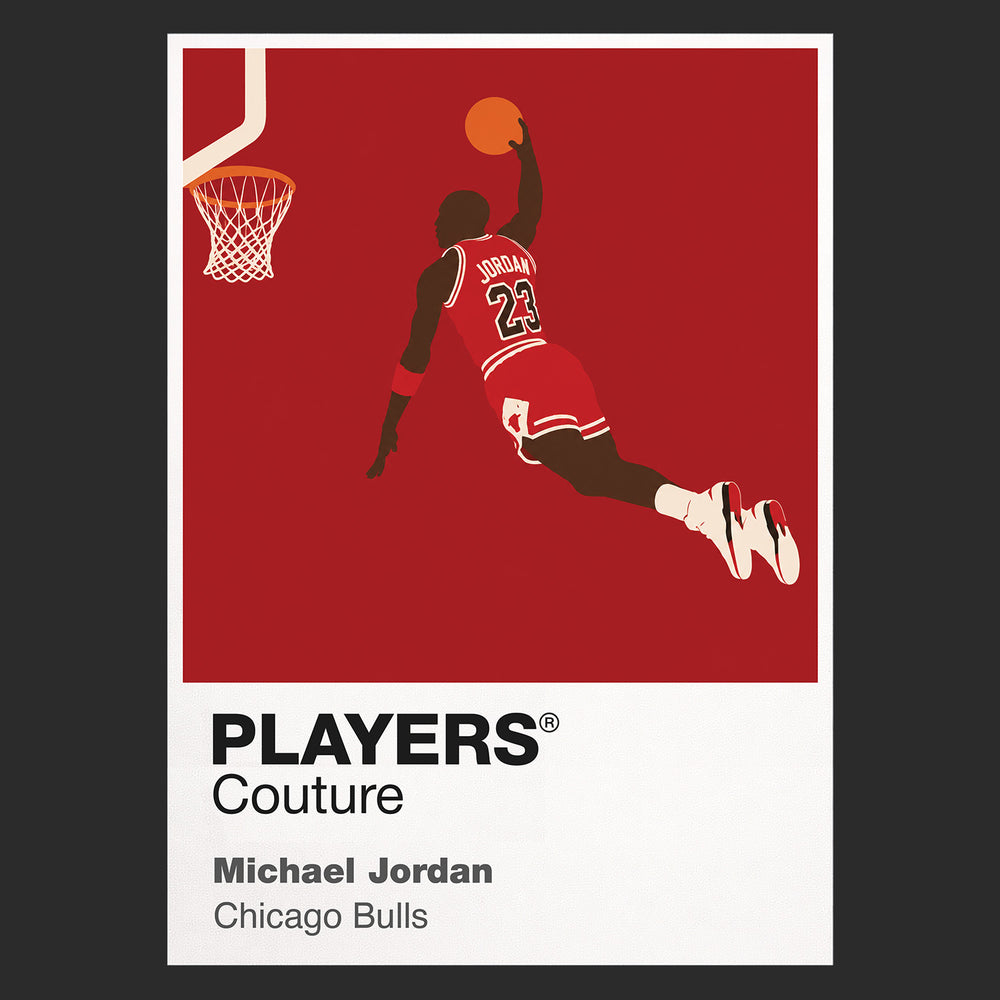 Michael Jordan Bulls Basketball Icon Frame Men's Hoodie