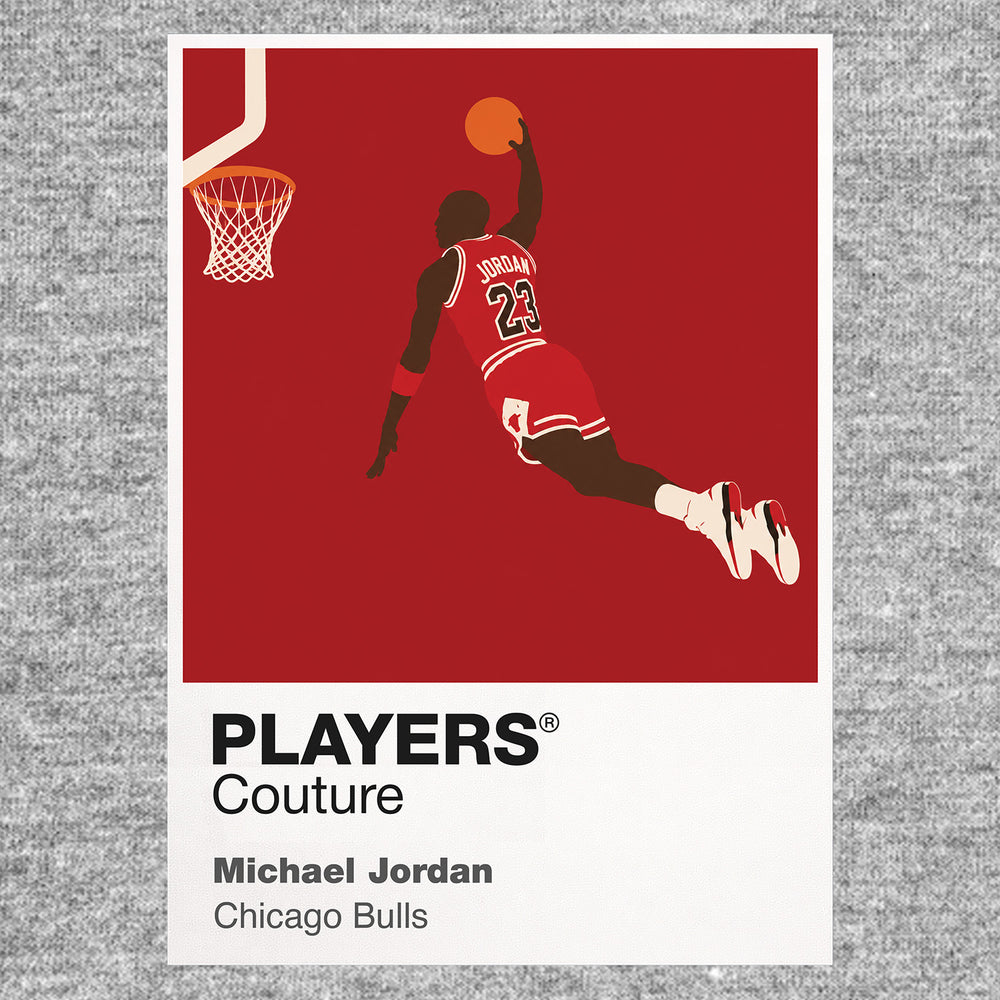 Michael Jordan Bulls Basketball Icon Frame Men's Hoodie