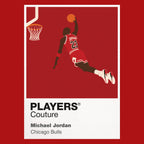 Michael Jordan Bulls Basketball Icon Frame Men's Hoodie