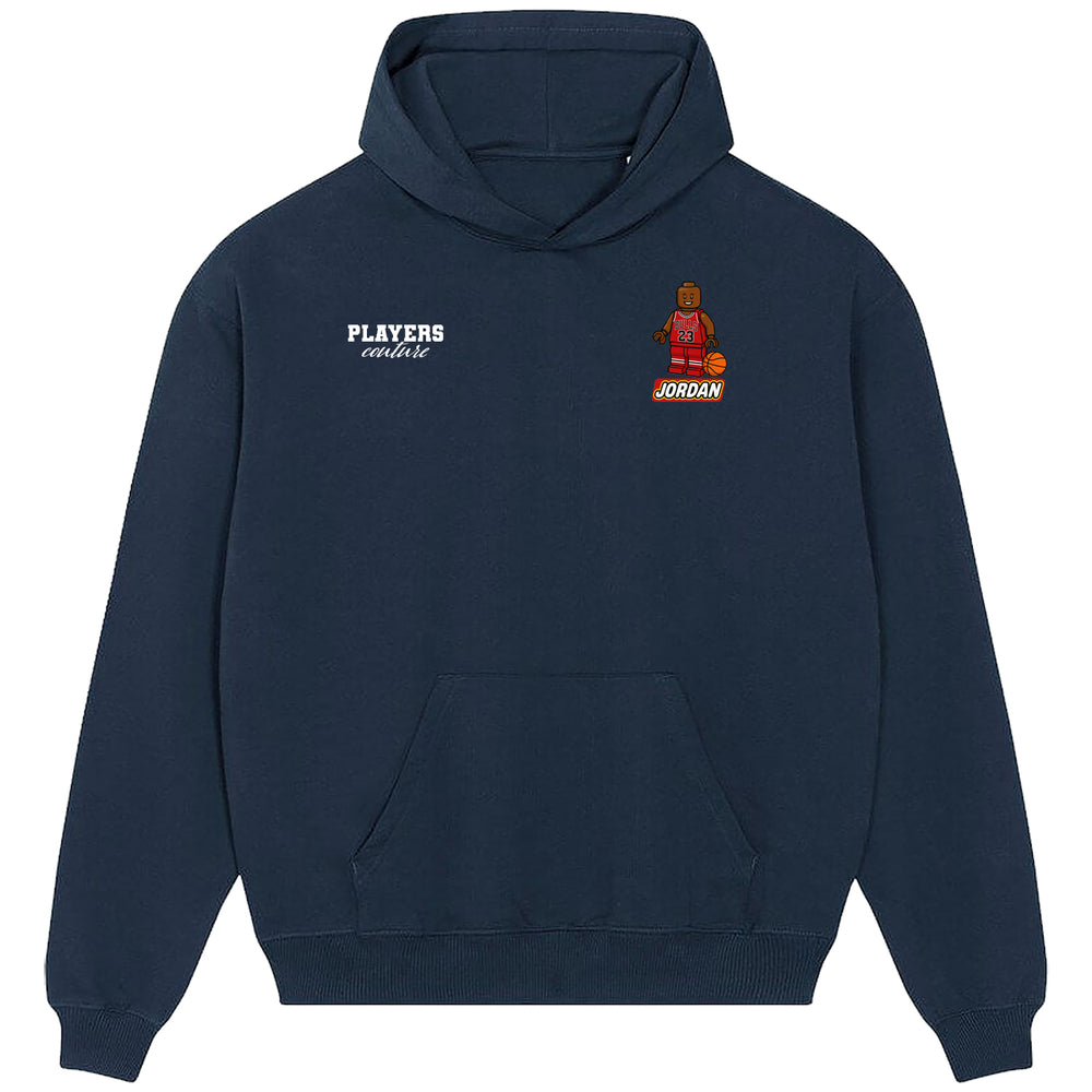 Michael Jordan Toy Logo Players Couture Men's Casual Hoodie Navy