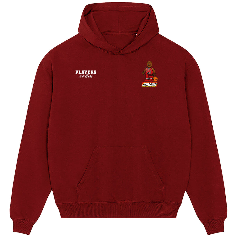 Michael Jordan Toy Logo Players Couture Men's Casual Hoodie Red