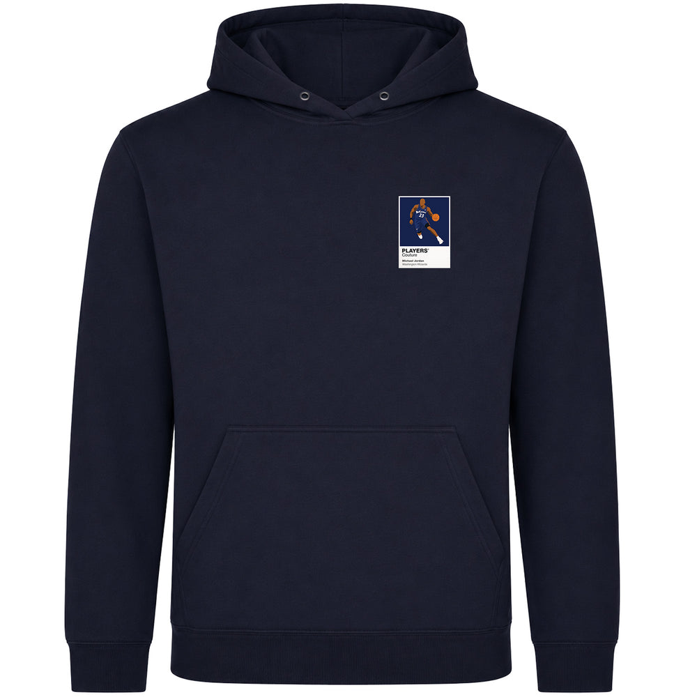 Michael Jordan Wizards Basketball Icon Frame Men's Hoodie - Navy