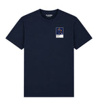 Michael Jordan Wizards Basketball Icon Frame Men's T-Shirt - Navy