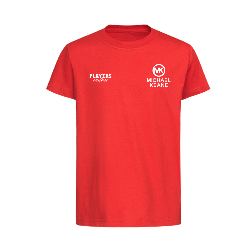 Michael Keane Logo Players Couture Kids T-Shirt Red