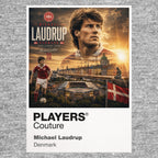 Michael Laudrup Denmark Atlas Frame artwork by Players Couture