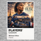 Michael Olise France Atlas Frame artwork by Players Couture
