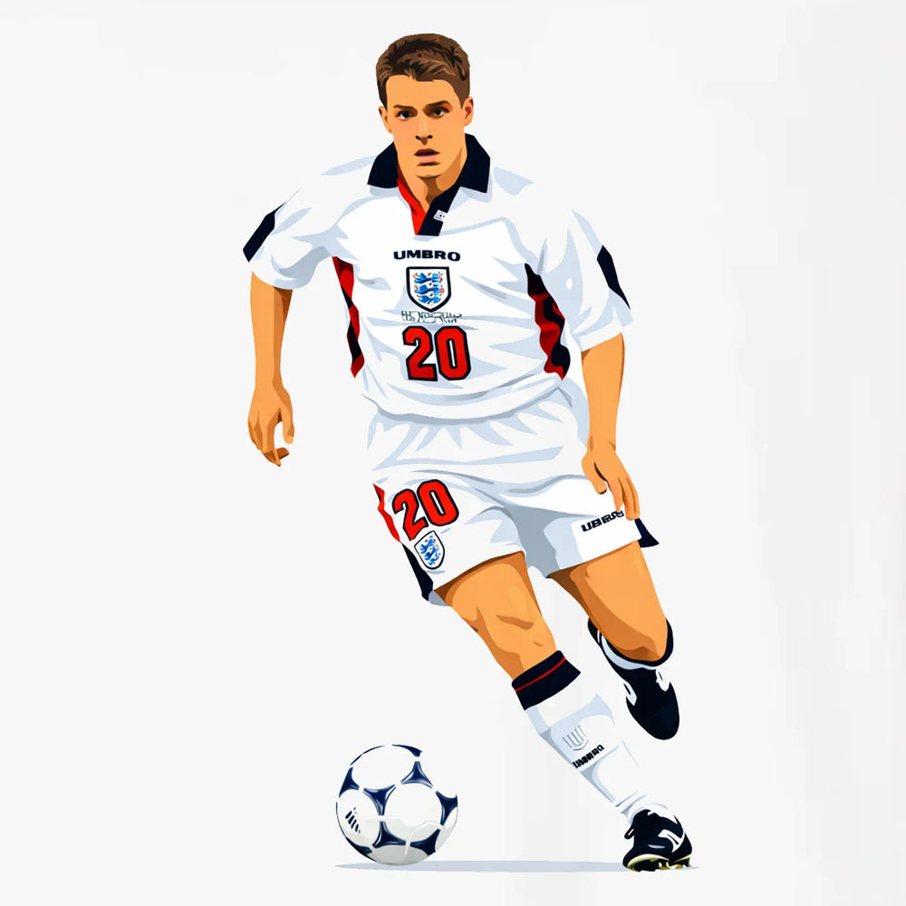 Michael Owen Icon Players Couture Men's White Hoodie