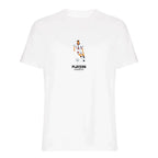 Michael Owen Icon t-shirt – white men's t-shirt with black Michael Owen Icon letters and Players Couture logo on the chest