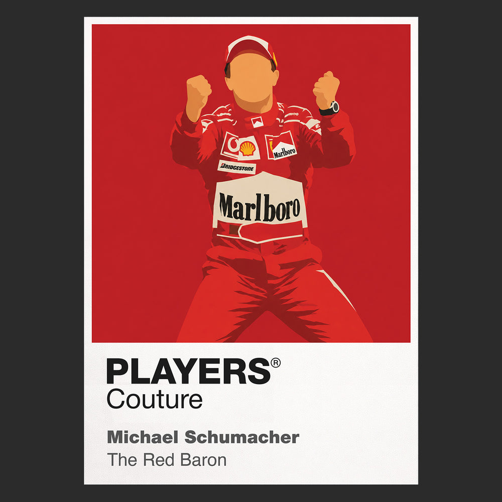 Michael Schumacher Red Baron Motor Racing Icon Frame Men's T-Shirt