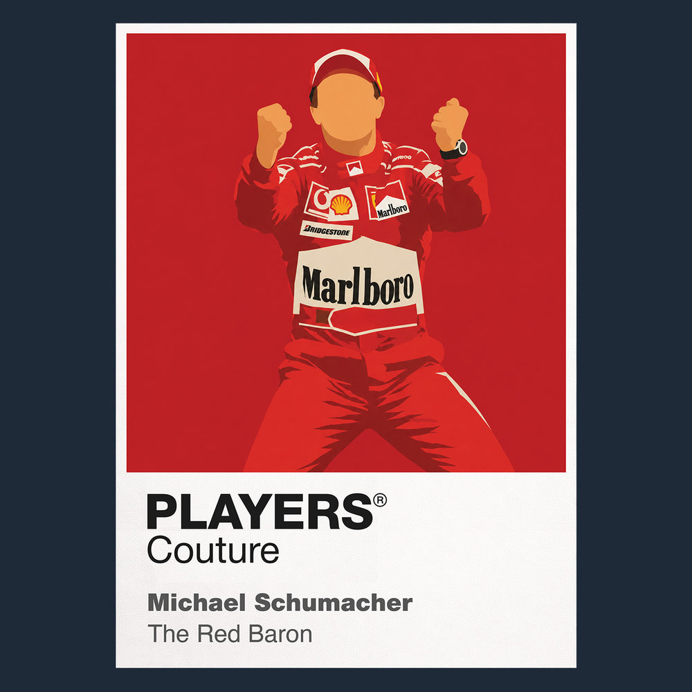 Michael Schumacher Red Baron Motor Racing Icon Frame Men's T-Shirt