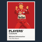 Michael Schumacher Red Baron Motor Racing Icon Frame Men's T-Shirt