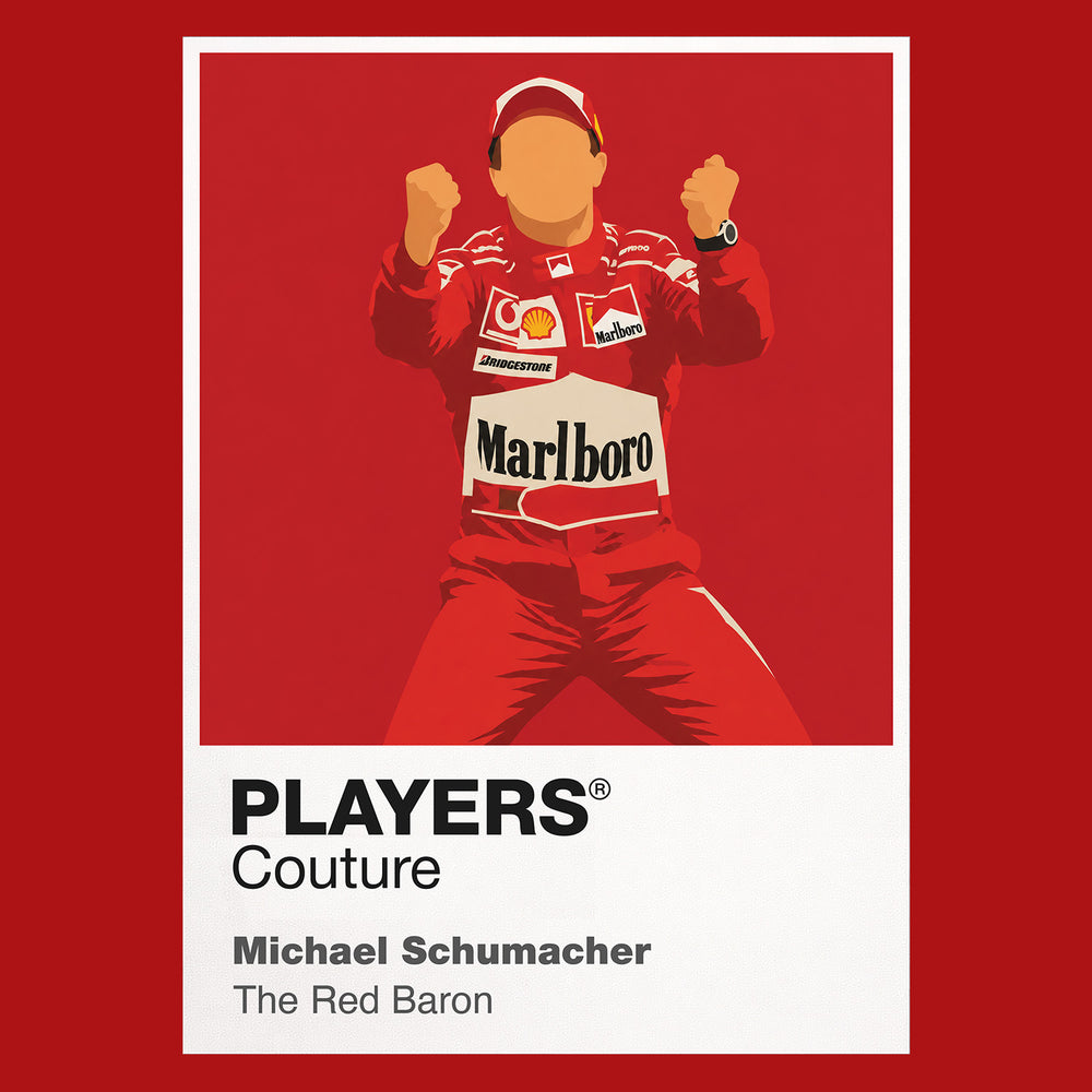 Michael Schumacher Red Baron Motor Racing Icon Frame Men's T-Shirt