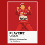 Michael Schumacher Red Baron Motor Racing Icon Frame Men's T-Shirt