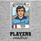 Michel Platini World Cup Sticker Men's Hoodie – michel platini 82 grey Players Couture design