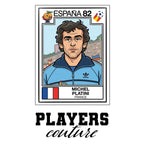 Michel Platini World Cup Sticker Kids Hoodie – michel platini 82 white Players Couture design