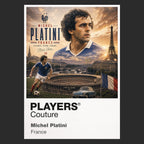 Michel Platini France Atlas Frame artwork by Players Couture