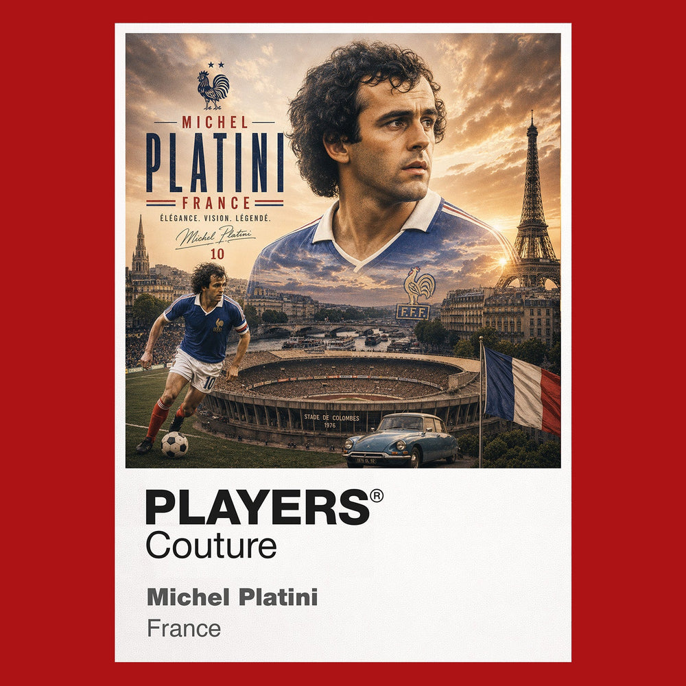Michel Platini France Atlas Frame artwork by Players Couture