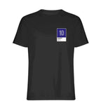 Michel Platini 10 Football t-shirt – black men's t-shirt featuring the Michel Platini 10 Football Players Couture logo