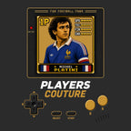 Michel Platini 1P 8-Bit hoodie retro gaming design by Players Couture