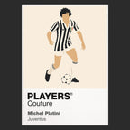 Michel Platini Juventus Icon Frame — art card and garment shots