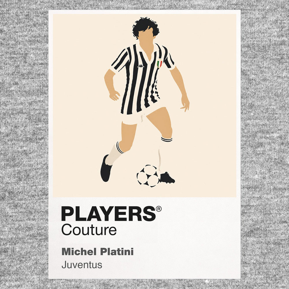 Michel Platini Juventus Icon Frame — art card and garment shots